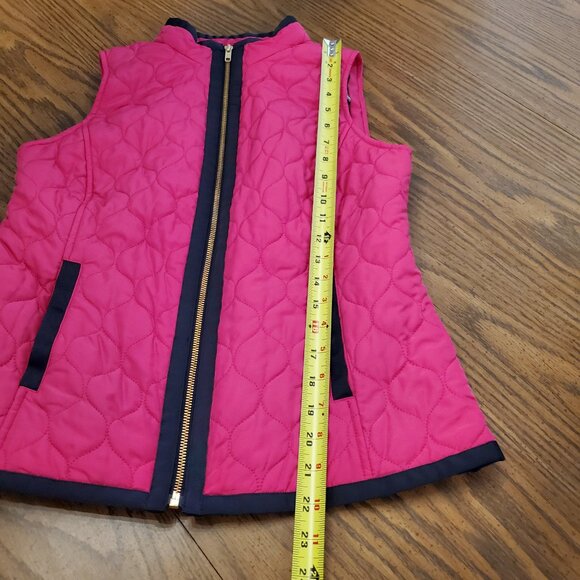 Crown & Ivy Pink Quilted Vest with Elephant Lining Small - Picture 6 of 6